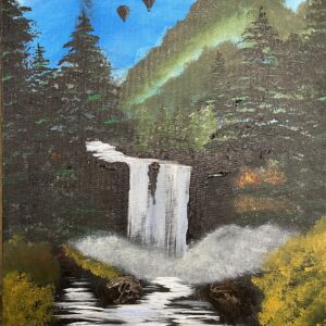 Waterfalls 40x50cm acrylic on canvas